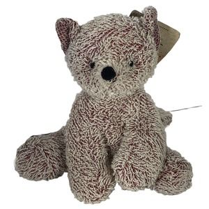 Russ Home Buddies Vintage Terrycloth Beige/Red SLY Fox Plush Stuffed Animal-PB2